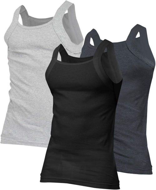 Men's Fitted Quick-Dry Cotton Tank by Elmi Vogue for men’s activewear and training looks.