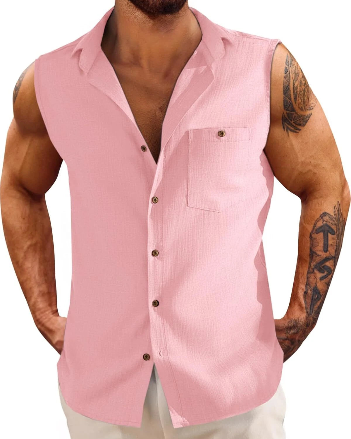 Men's Quick-Dry Sleeveless Workout Tank by Elmi Vogue for men’s activewear and training looks.