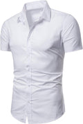 Men's Regular-Fit Casual Button-Down Shirt by Elmi Vogue for men’s everyday casual style.