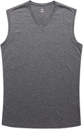 Men's Cotton V-Neck Workout Tank by Elmi Vogue for men’s activewear and training looks.