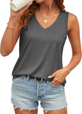 Women's Flowy V-Neck Tank Top by Elmi Vogue for women’s everyday casual wear.