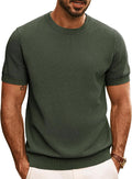 Men's Soft Knit Crewneck Summer Tee by Elmi Vogue for men’s everyday casual style.
